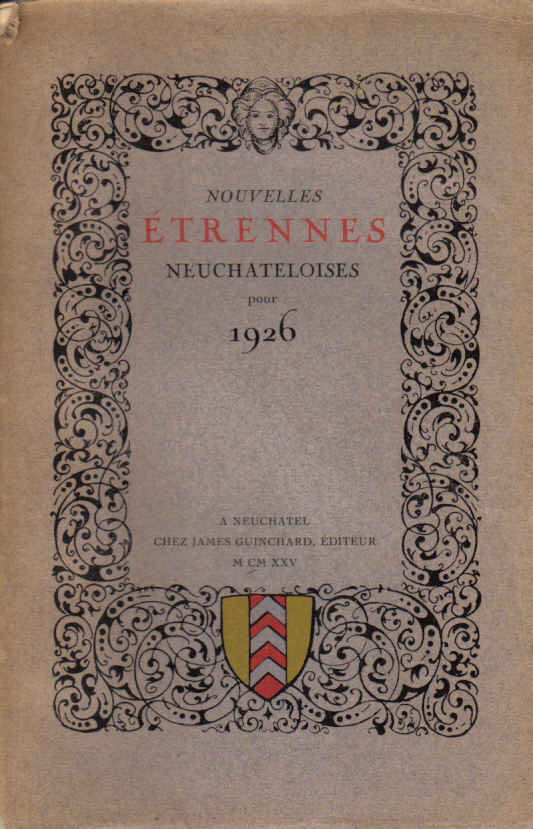 nouvelles étrennes neuchâteloises 1926